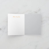 “Retro Holiday Greeting Card – Santa & Gifts” カード (内部)