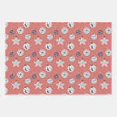 Retro Holiday Ornaments  ラッピングペーパーシート (正面3)