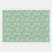 Retro Holiday Ornaments  ラッピングペーパーシート (正面)