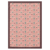 Retro Holiday Tablecloth Funky Pastel Christmas テーブルクロス (正面)
