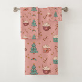 Retro Holiday Tablecloth Funky Pastel Christmas バスタオルセット (インサイチュ)