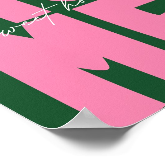 Retro "Home Sweet Home" Bold Typography ポスター (角)