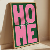 Retro "Home Sweet Home" Bold Typography ポスター