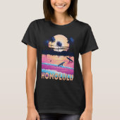 Retro Honolulu Hawaii Souvenir Surf Tシャツ (正面)