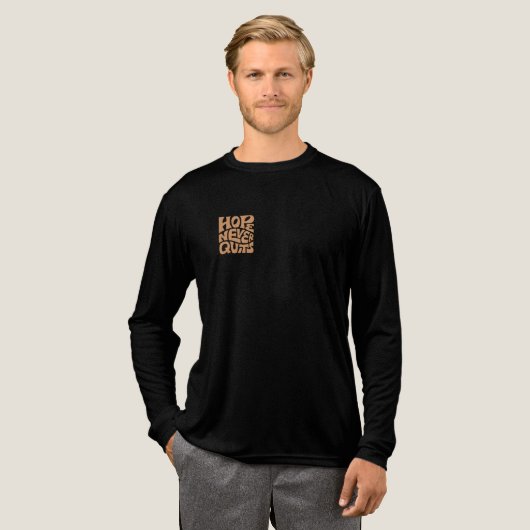 Retro Hope Never Quits Typography T-Shirt Design | トライブレンドＴシャツ (正面全体)