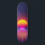 Retro Horizon スケートボード<br><div class="desc">Ride the Grid with the Retro Synthwave Skateboard ​Embrace the 80s aesthetic with this Retro Synthwave Skateboard deck. Featuring a classic neon sunset, silhouetted palm trees, and a glowing geometric grid, this design is a must-have for lovers of vaporwave and cyberpunk culture. ​Whether you’re looking for a functional pro-grade skateboard...</div>