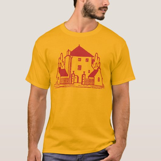 Retro House Rubber Stamp Tシャツ (正面)