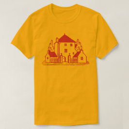 Retro House Rubber Stamp Tシャツ