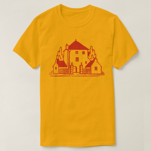 Retro House Rubber Stamp Tシャツ (デザイン正面)