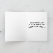 RETRO HOUSEWIFE FUNNY BIRTHDAY GREETING CARDS カード (内部)