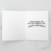 RETRO HOUSEWIFE FUNNY BIRTHDAY GREETING CARDS カード (内部)