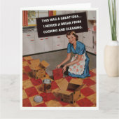 Retro Housewife Needs A Break カード (正面)