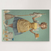 Retro Housewife With Pancakes ジグソーパズル (横)