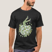 Retro Howdy Go Lucky St Patricks Day Disco Ball Lu Tシャツ (正面)