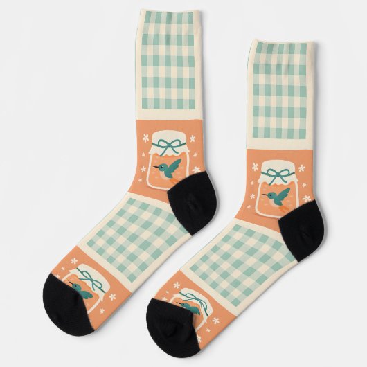 Retro Hummingbird Socks ソックス (左)