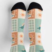 Retro Hummingbird Socks ソックス (上部)