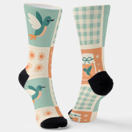 Retro Hummingbird Socks ソックス