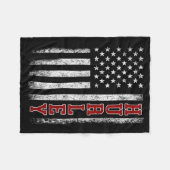 Retro Hurley Home State Cool 70s 80s Style Sunset フリースブランケット (正面(横))