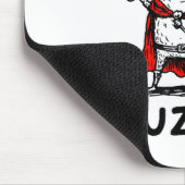 Retro Huzzah Frog Knight Funny Sword Meme Quote  マウスパッド (コーナー)