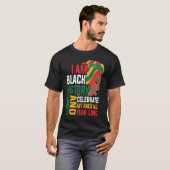 Retro I am Black History Melanin Afro African Quee Tシャツ (正面フル)