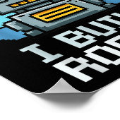 Retro I Build Robots Robotics Engineering Ai Tech  ポスター (角)