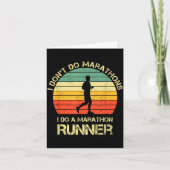 Retro I Don't Do Marathons I Do A Marathon Runner  カード (正面)