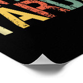 Retro I Don't Feel Tardy Sarcastic Lazy People Hum ポスター (角)