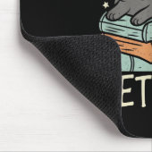 Retro I Just Want to Read Books and Pet Cats Cat マウスパッド (コーナー)