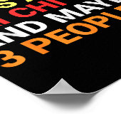 Retro I Like Cats And Tai Chi Lover Funny Martial  ポスター (角)