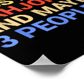 Retro I Like Dogs And Mahjong Lover Funny  ポスター (角)