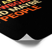 Retro I Like Dogs And Snowboarding Lover Funny Sno ポスター (角)