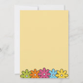 Retro I Love 60s Music 80th Birthday Party 招待状 (裏面)