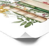 Retro I Love Cats and Books フォトプリント (角)