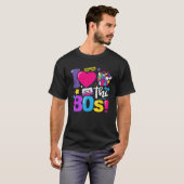 Retro I Love The 80 s Cassette Tape 80s Men Women Tシャツ (正面フル)