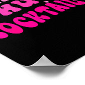 Retro I Need A Huge Tail Funny Party Drinking Gift ポスター (角)