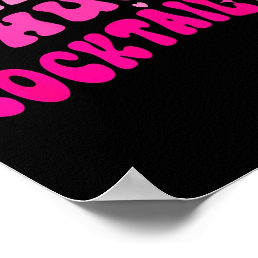 Retro I Need A Huge Tail Funny Party Drinking Gift ポスター (角)