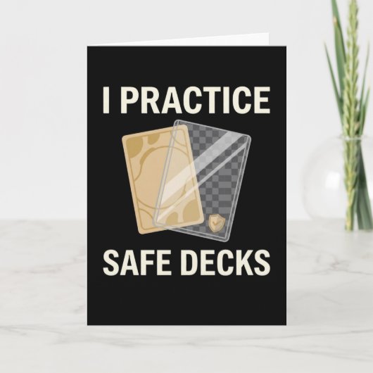 Retro I Practice Safe Decks Construction Trade カード (正面)