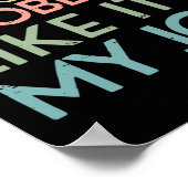 Retro I Solve Math Problems Like It's My Job Back ポスター (角)