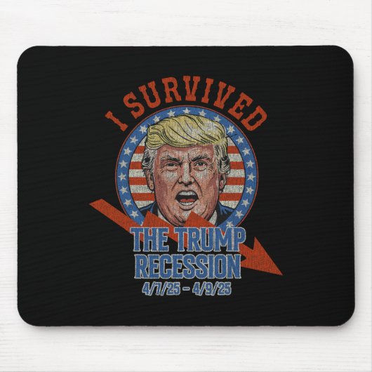 Retro I Survived The Trump Recession 4725 - 4925  マウスパッド (正面)