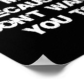 Retro If You Don't Like Me It's Because I Don't Wa ポスター (角)