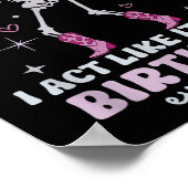 Retro I'm So Depressed I Act Like It's My Birthday ポスター (角)