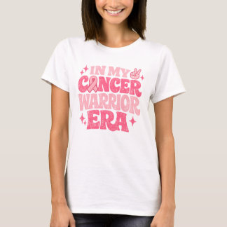 Retro In My Cancer Warrior Era Pink Ribbon Tシャツ