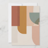 Retro-Inspired Mint & Orange Birthday 招待状 (裏面)