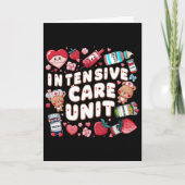 Retro Intensive Care Unit Nurse Tech Valentine Icu カード (正面)