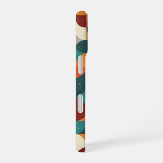 Retro Intertwined Shapes iPhone 16ケース (右側面)