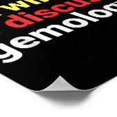 Retro Introverted But Gemology Lover Funny ポスター (角)