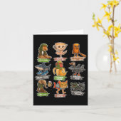 Retro Italian Brainrot Meme Funny All Brainrot Ani カード (黄色い花)