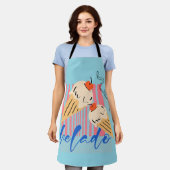 Retro Italian Ice Cream Cones エプロン (着用した状態)