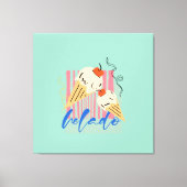 Retro Italian Ice Cream Cones キャンバスプリント (正面)