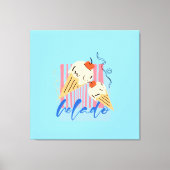 Retro Italian Ice Cream Cones キャンバスプリント (正面)